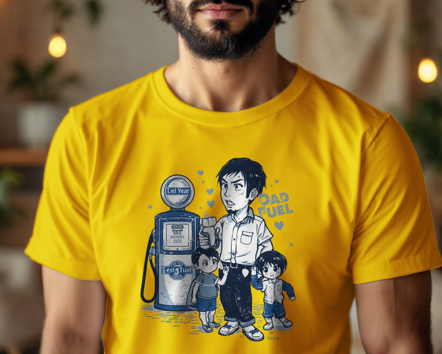 Anime Dad Shirt, Dad Fuel Tee, Funny Father’s Day Shirt, Kawaii Dad Gift, Geek Dad T-Shirt, Vintage Anime Father Tee