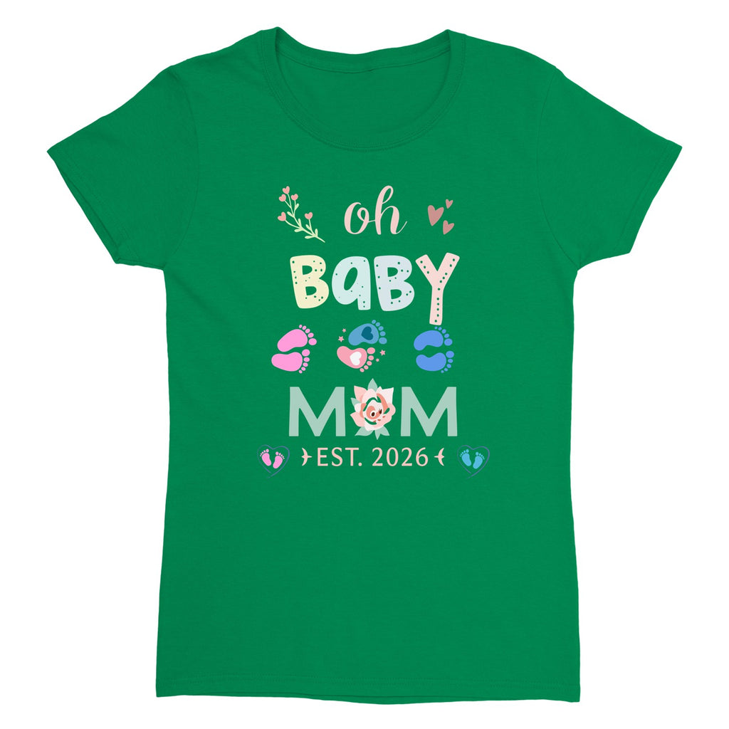 New Mama T-Shirt, Gift For New Mom, First Mother's Day Tee, Cute Shirt For Mommy, Baby Shower Present, Women’s Printed Tee