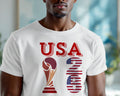 World Cup Graphic T-Shirt, Football Fan Merch, Soccer Tee, Athletic Shirt Gift, Sportswear For Game Day, Custom Printed Casual Top