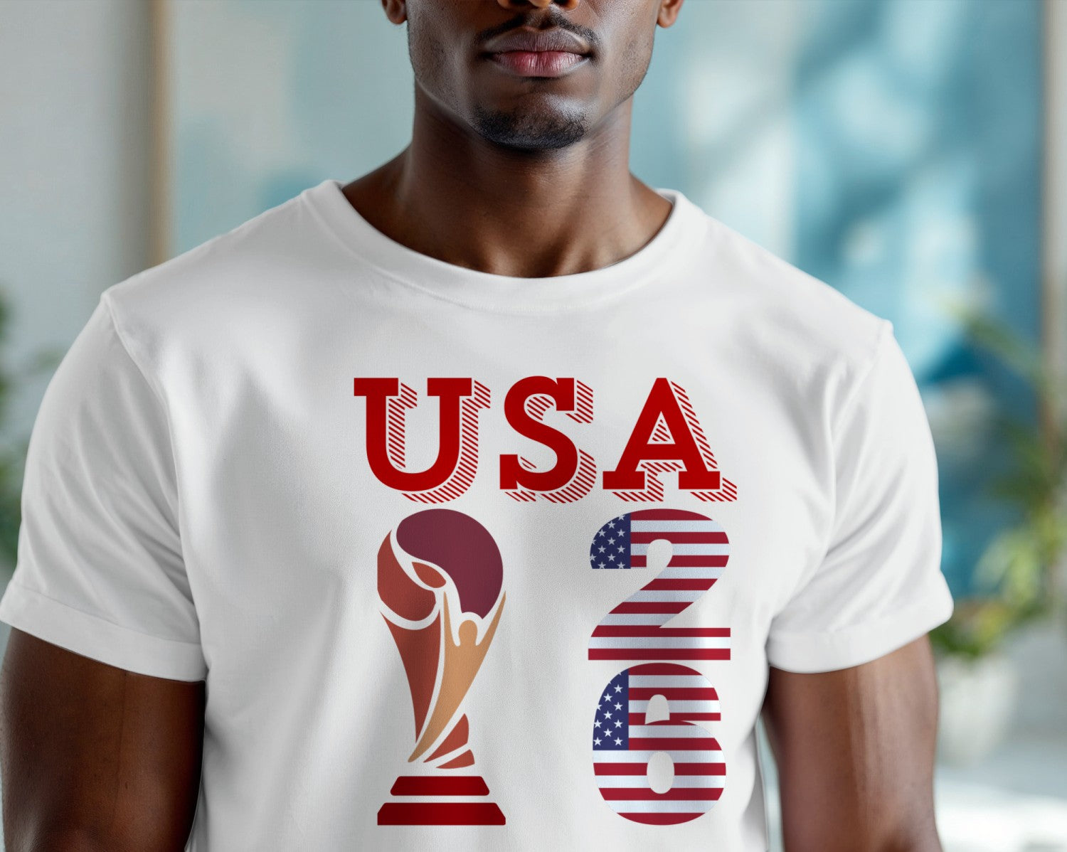 World Cup Graphic T-Shirt, Football Fan Merch, Soccer Tee, Athletic Shirt Gift, Sportswear For Game Day, Custom Printed Casual Top