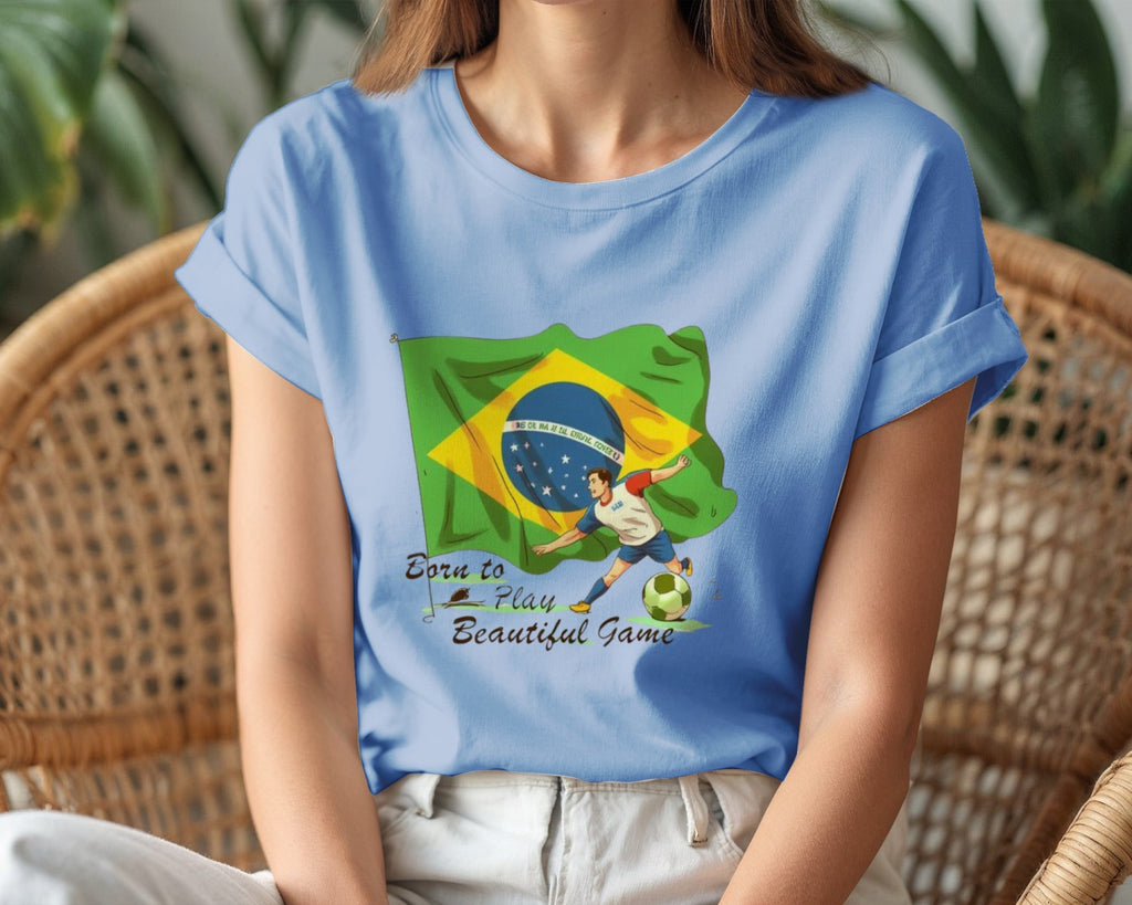 Brazilian National Team Soccer Shirt, Supporters Softstyle Tee, Perfect For Matches And Casual Wear, Enjoy 2023 World Cup Excitement