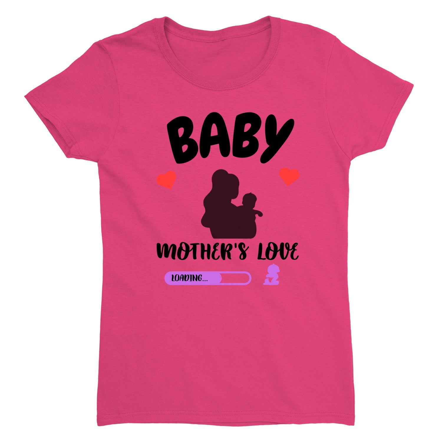 Baby Shower Tee, Women’s Cotton T-Shirt, Personalized Shirt For Moms, Print On Demand, Unique Gift For Expecting Moms