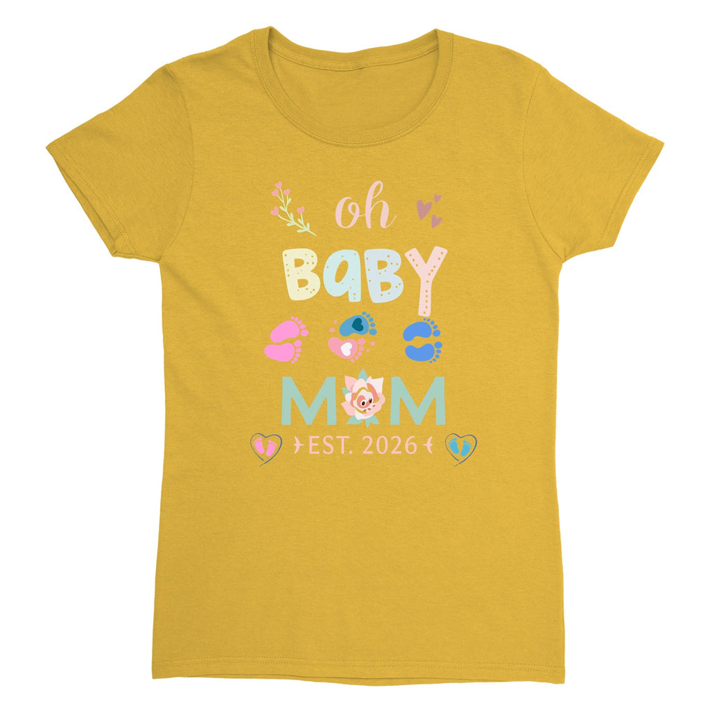 New Mama T-Shirt, Gift For New Mom, First Mother's Day Tee, Cute Shirt For Mommy, Baby Shower Present, Women’s Printed Tee