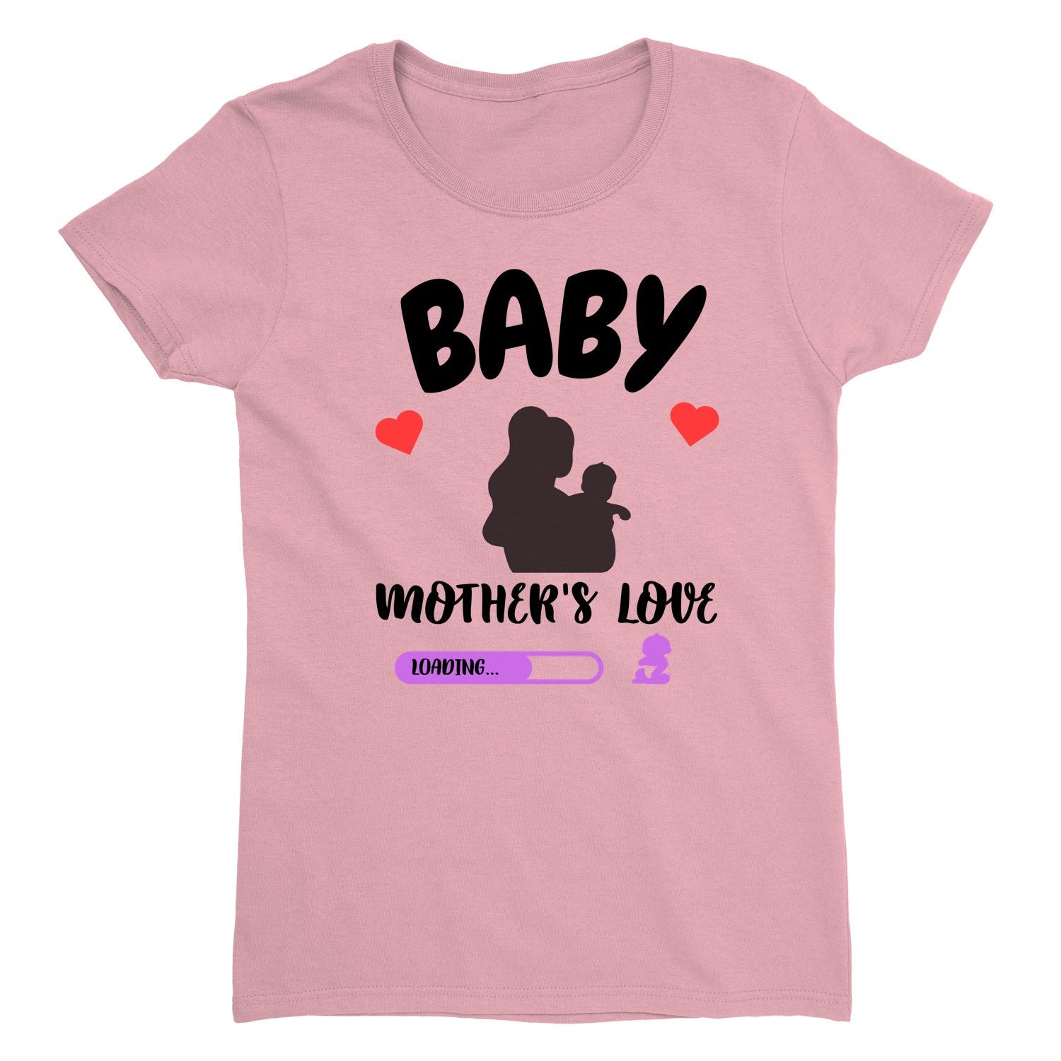 Baby Shower Tee, Women’s Cotton T-Shirt, Personalized Shirt For Moms, Print On Demand, Unique Gift For Expecting Moms