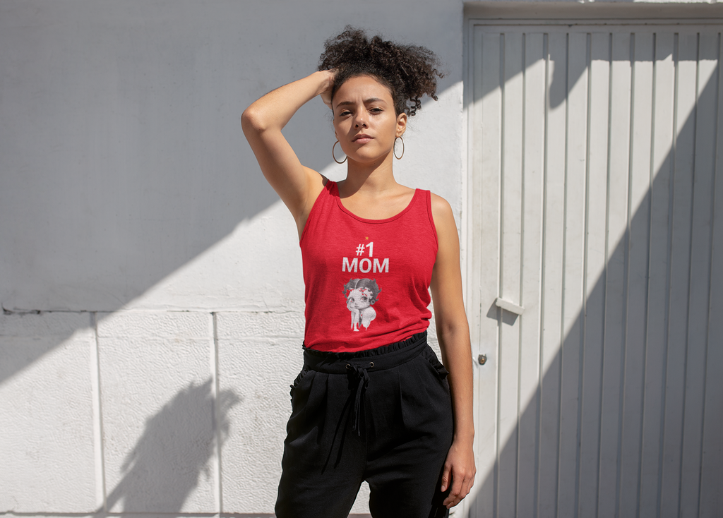 Inspirational Racerback Top For Moms, Mom Gift Tee, Trendy Workout T-shirt, Thoughtful Mother's Day Gift, Casual Style