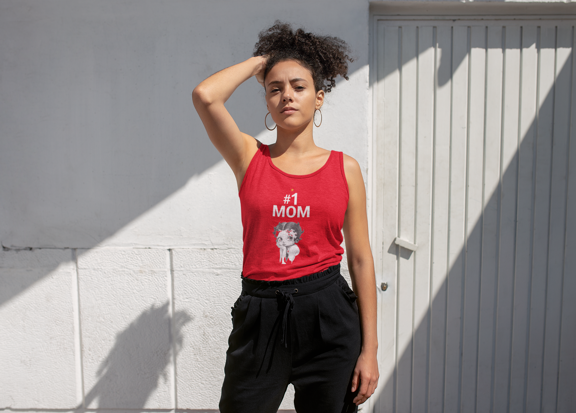 Inspirational Racerback Top For Moms, Mom Gift Tee, Trendy Workout T-shirt, Thoughtful Mother's Day Gift, Casual Style
