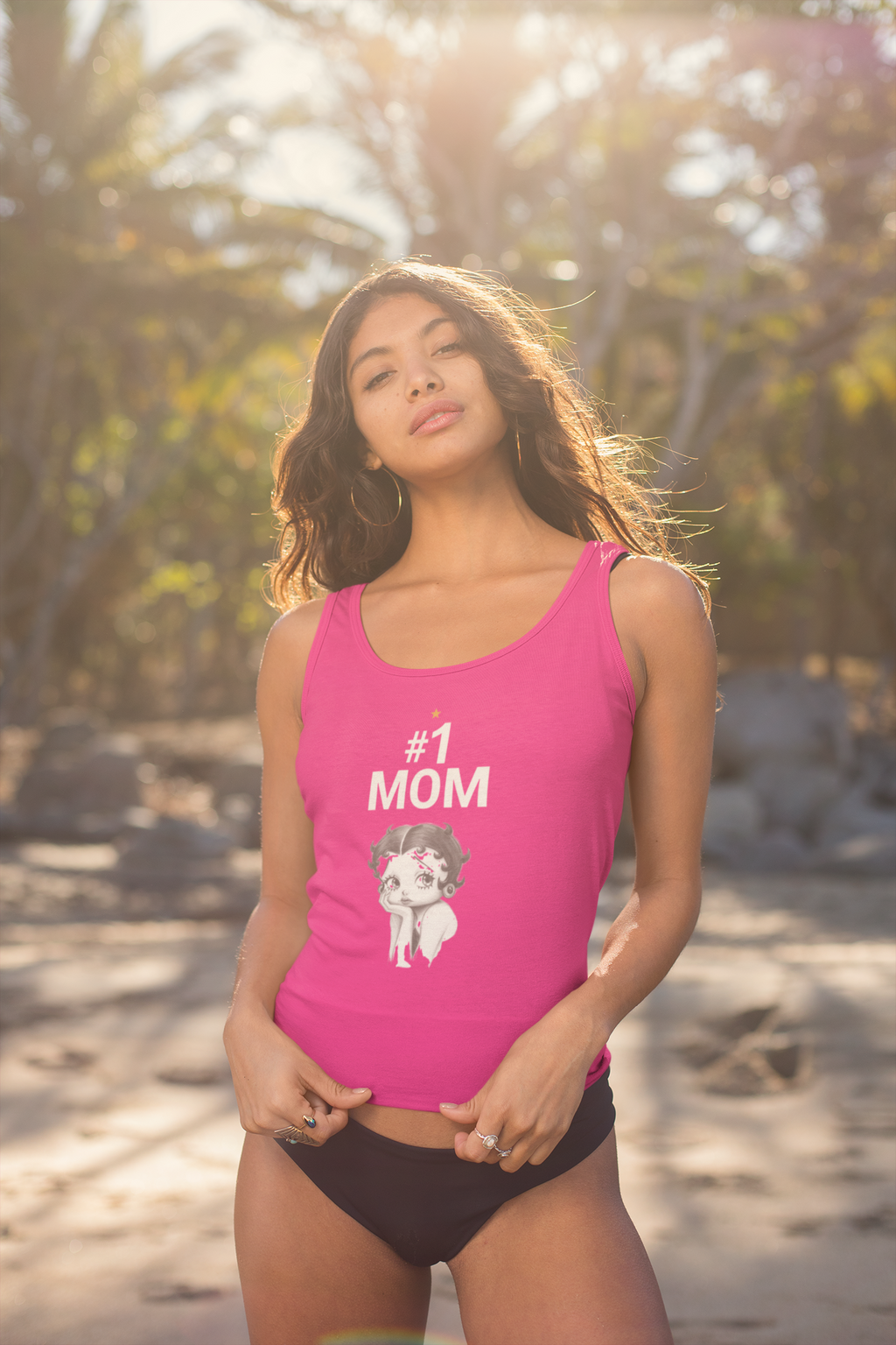 Inspirational Racerback Top For Moms, Mom Gift Tee, Trendy Workout T-shirt, Thoughtful Mother's Day Gift, Casual Style